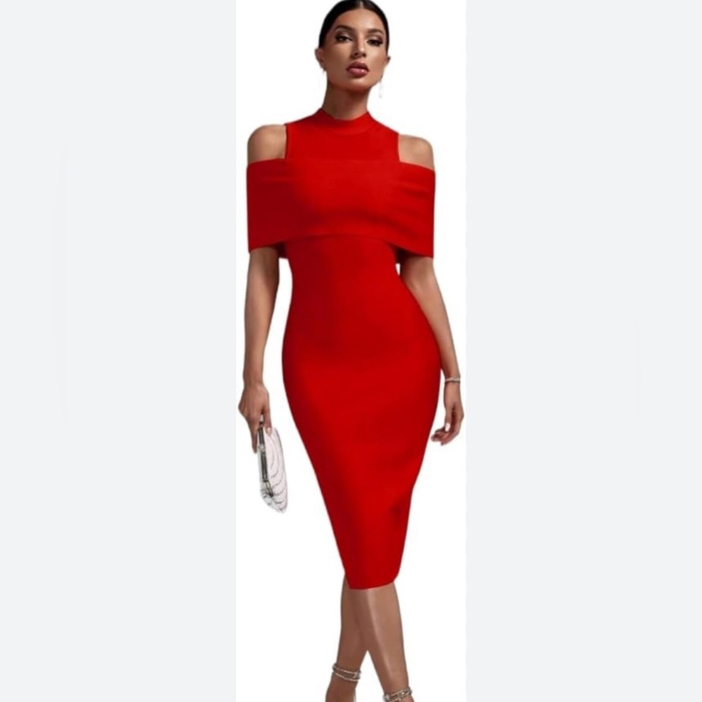 Red ASOS dress